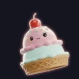 チェリー付きアイス