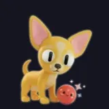 いたずらな子犬